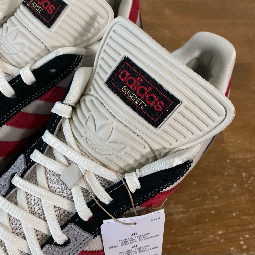 Adidas Busenitz Grey Red Black Suede Skateboarding Shoe - Size 13 - Picture 6 of 13